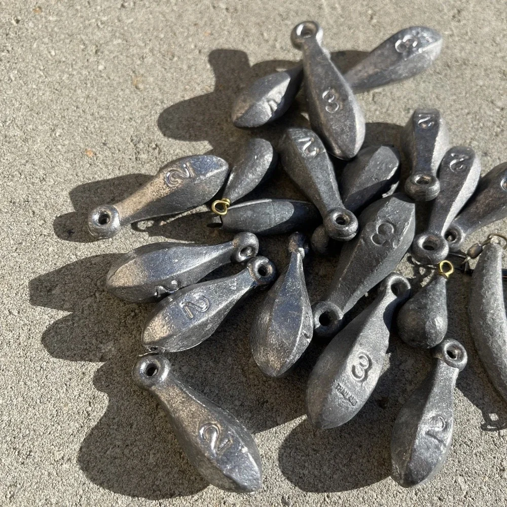 Fishing Bank Sinkers Fluke - Bass - Ocean - Fishing - Fresh Water Lot Bundle